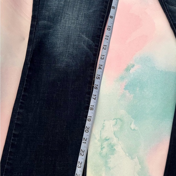 American Eagle AE Kick Boot bootcut Mid Rise Dark Wash Super Stretch Jeans 8 R - Picture 8 of 10